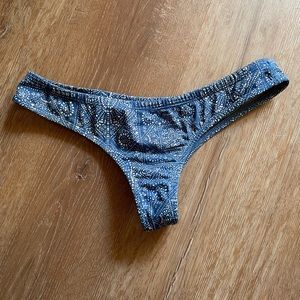 Jolyn Blue Patterned Bikini Bottom